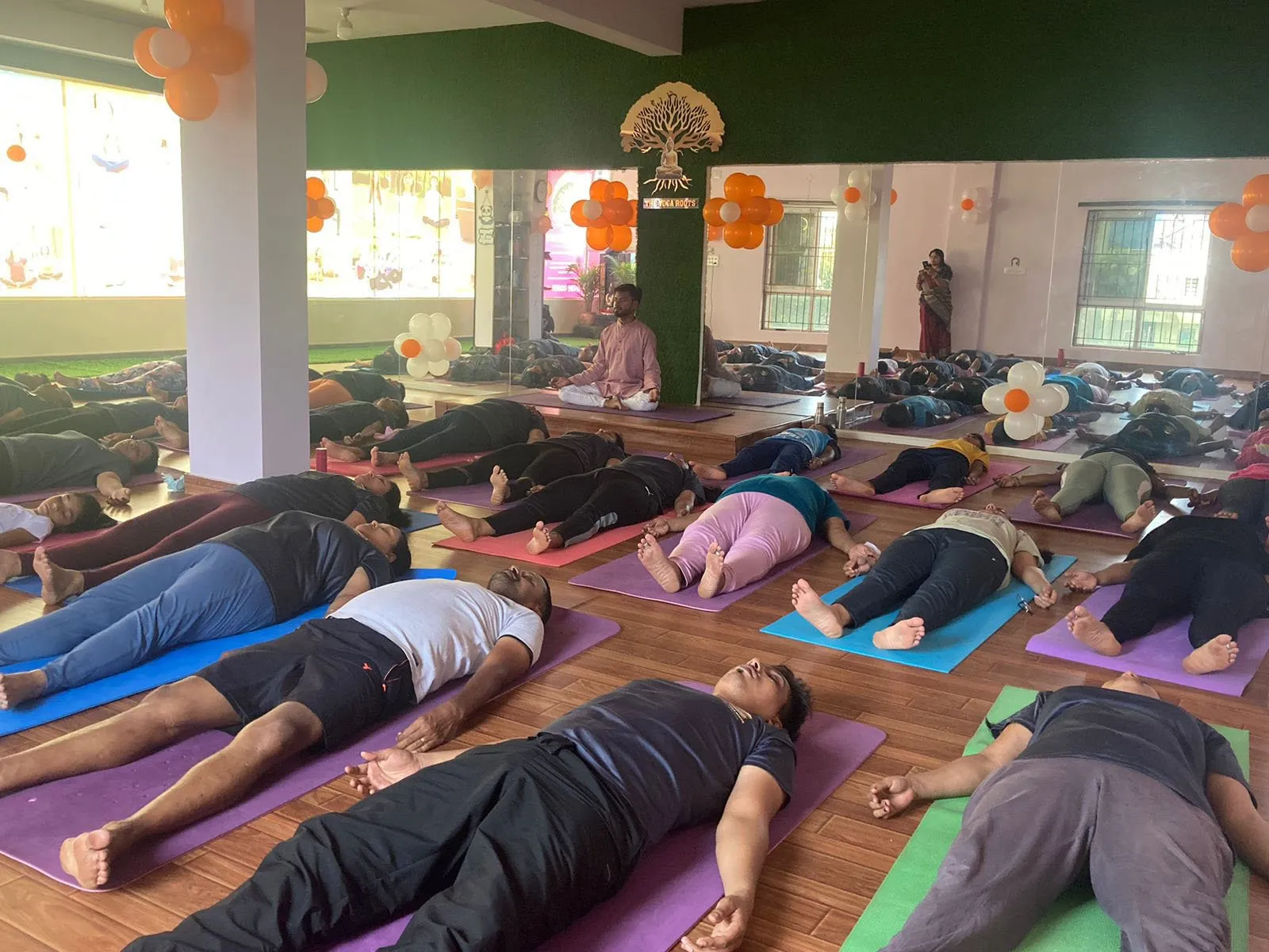 Members at The Yoga Roots studio, photo 2